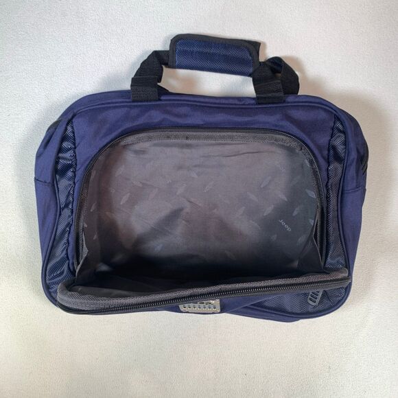 JEEP BRAND CARRY ON LAPTOP COMPUTER BAG  BLUE ZIPPER CLOSURE - Picture 5 of 8